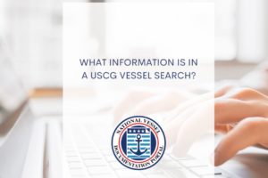 What Information is in a USCG Vessel Search?