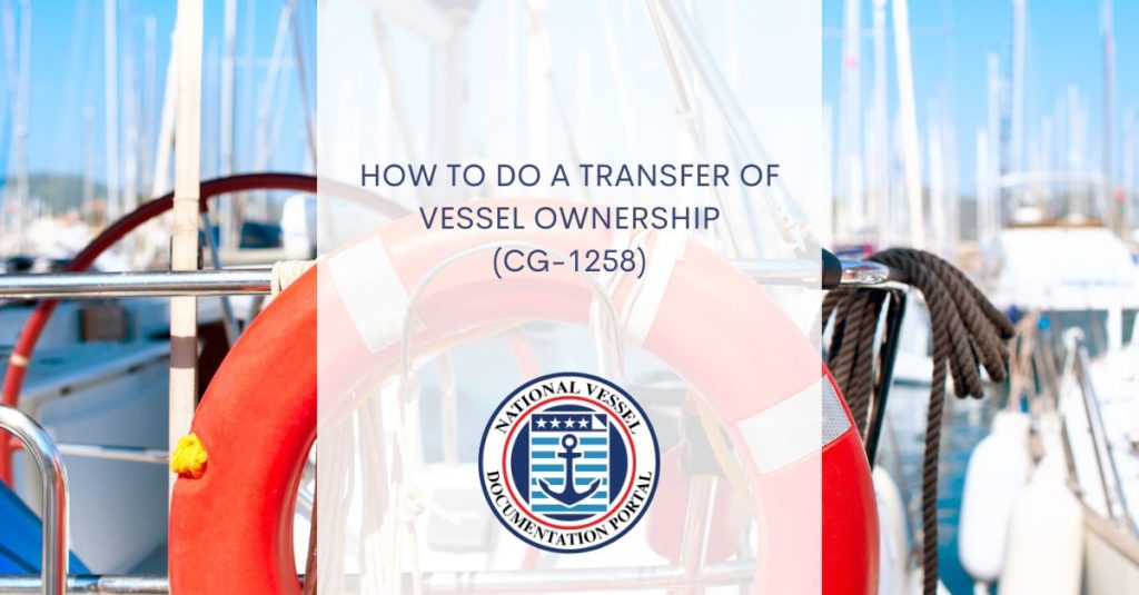 Transfer Of Vessel Ownership