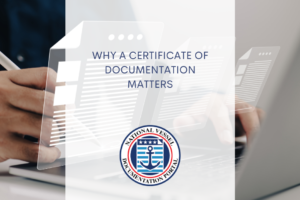 Why a Certificate of Documentation Matters